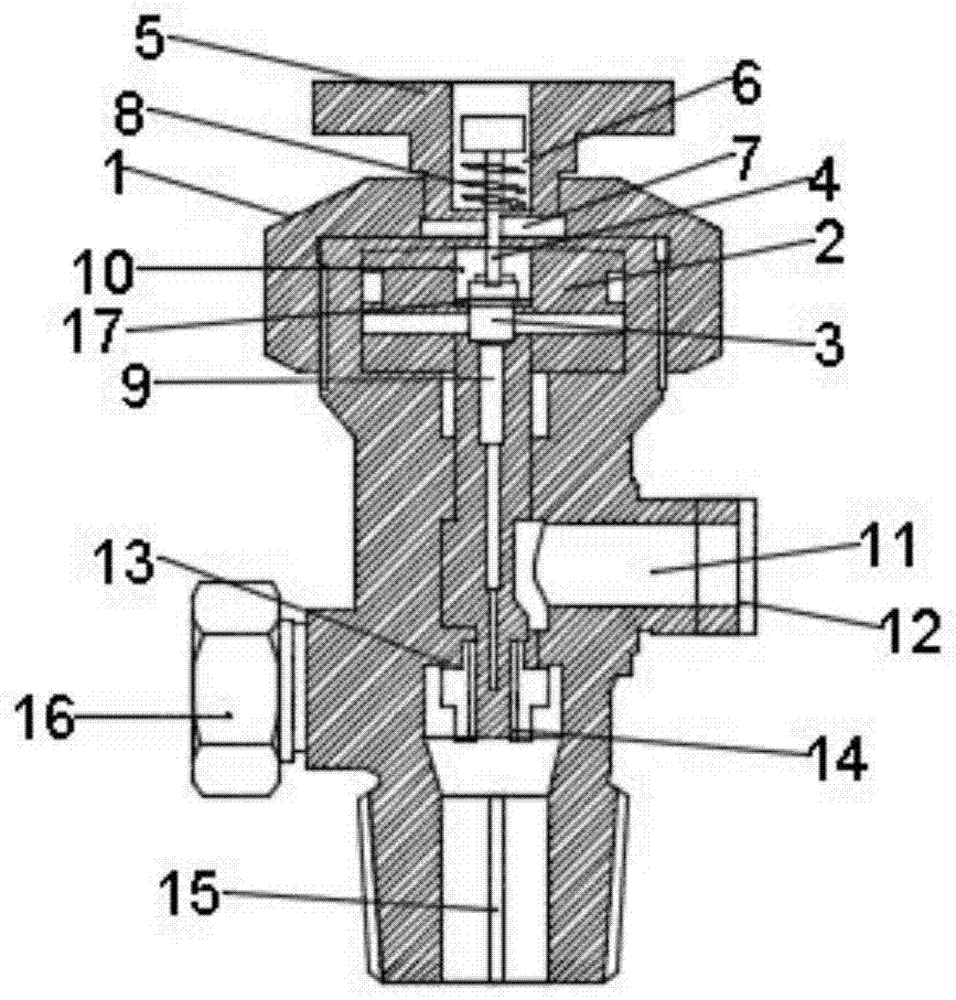 氮气瓶头阀原理图图片