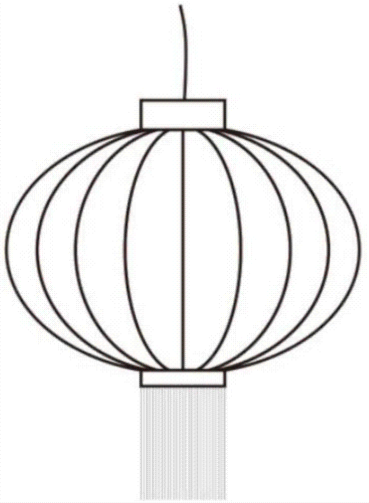 背景技术:灯笼是我国传统的庆典元素,图1为传统灯笼,包括笼体,挂钩