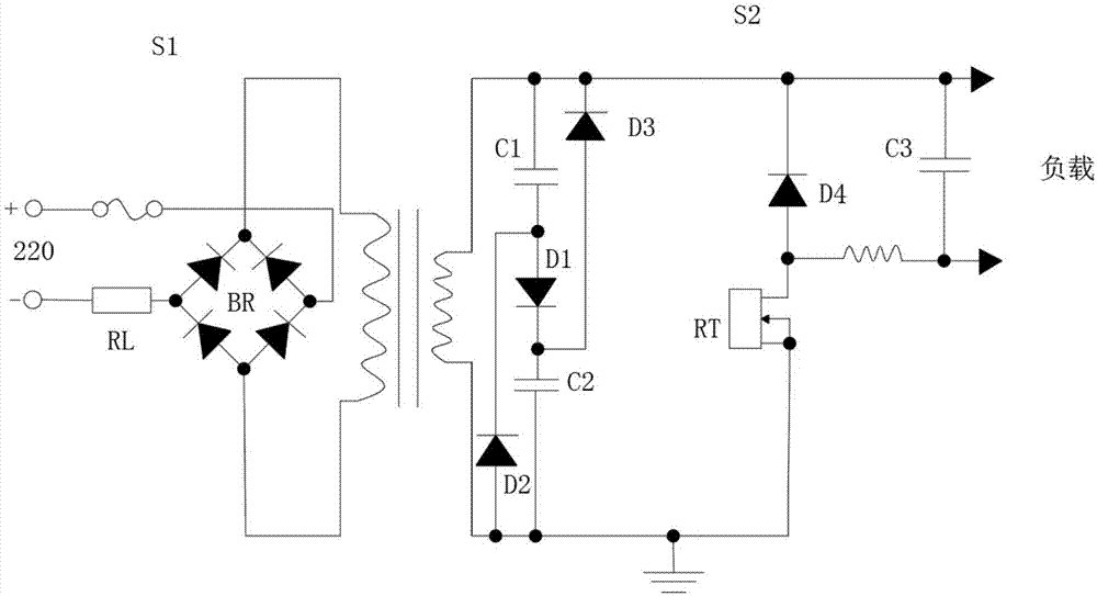 一種市電整流電路的製作方法