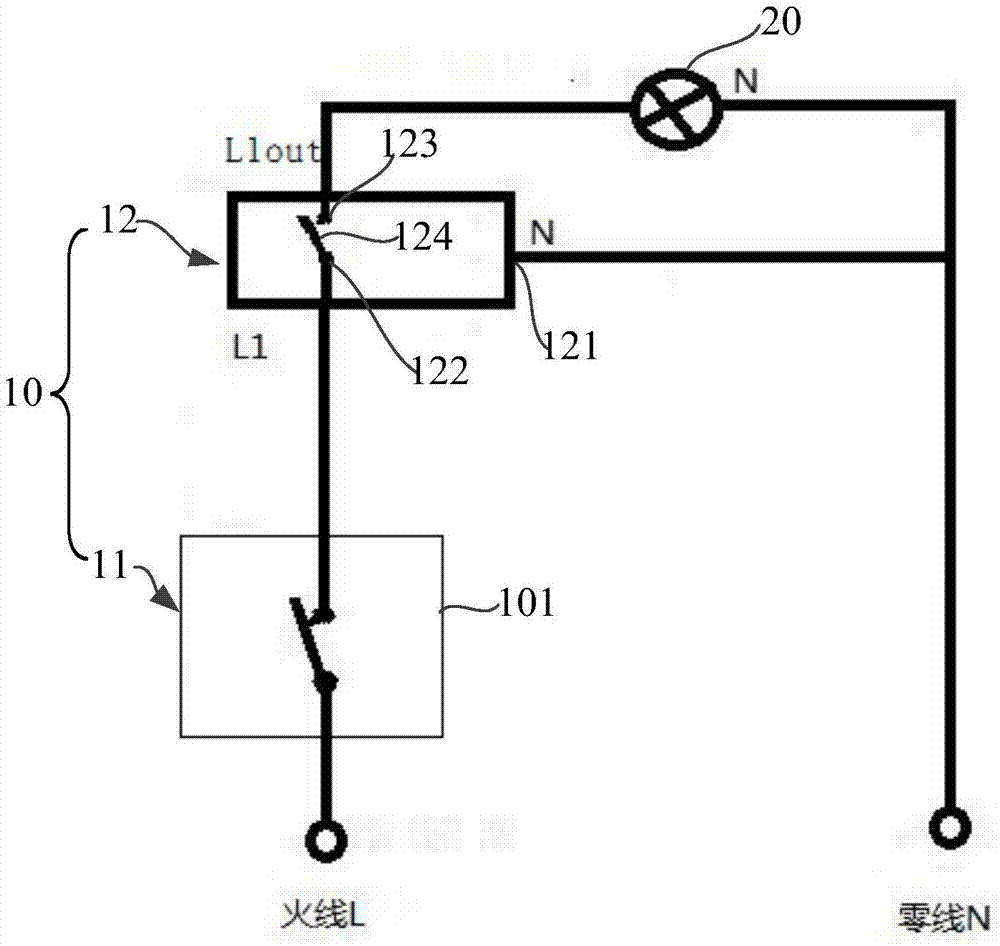 单火线开关及智能开关系统的制作方法