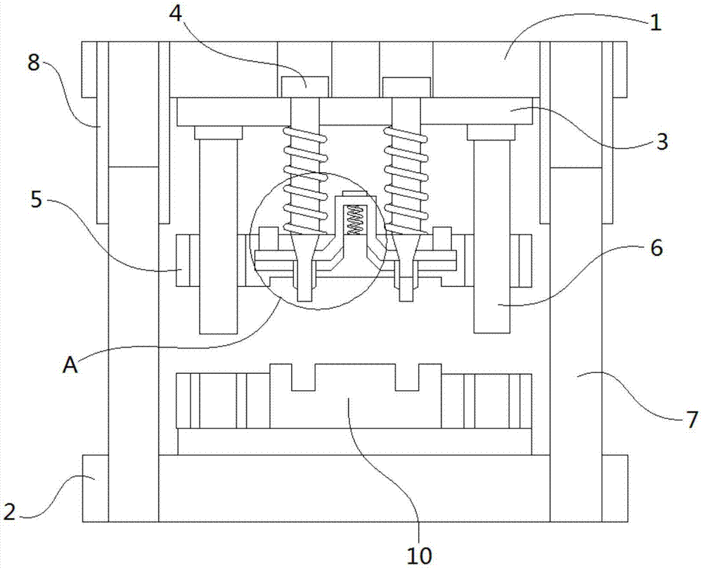 一种用于板材冲孔的新型冲压模具的制作方法