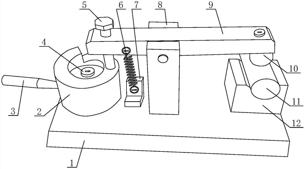 柱状工件自锁式压紧夹具的制作方法