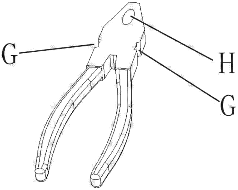 一种老虎钳的头部卡夹结构的制作方法