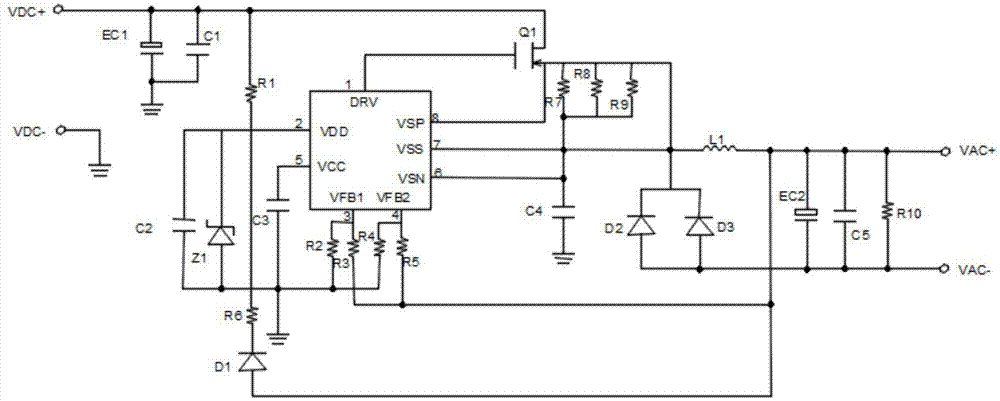 一種大功率led器件的恆壓恆流電路的製作方法