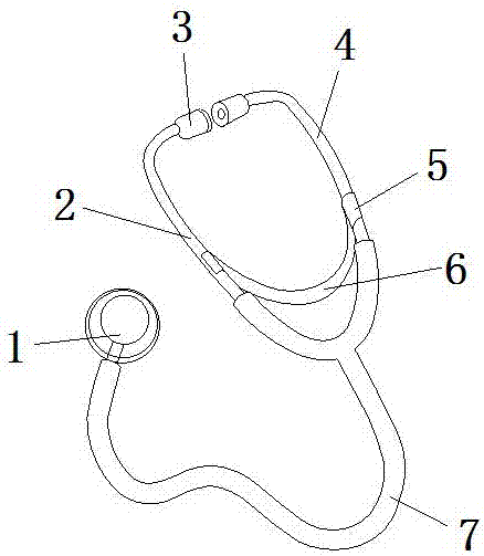 听诊器结构图解图片