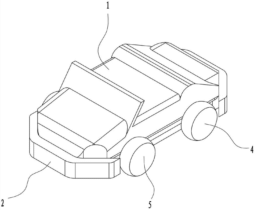 一种双重发声的回力玩具车的制作方法