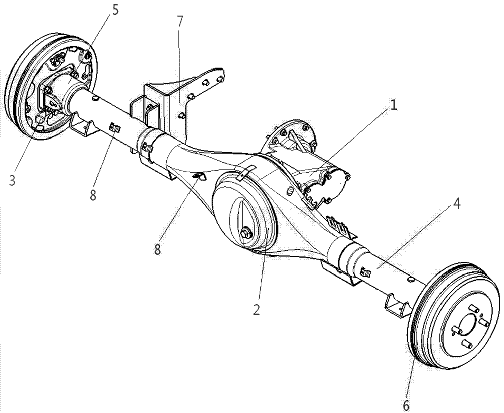 汽车驱动桥结构简图图片