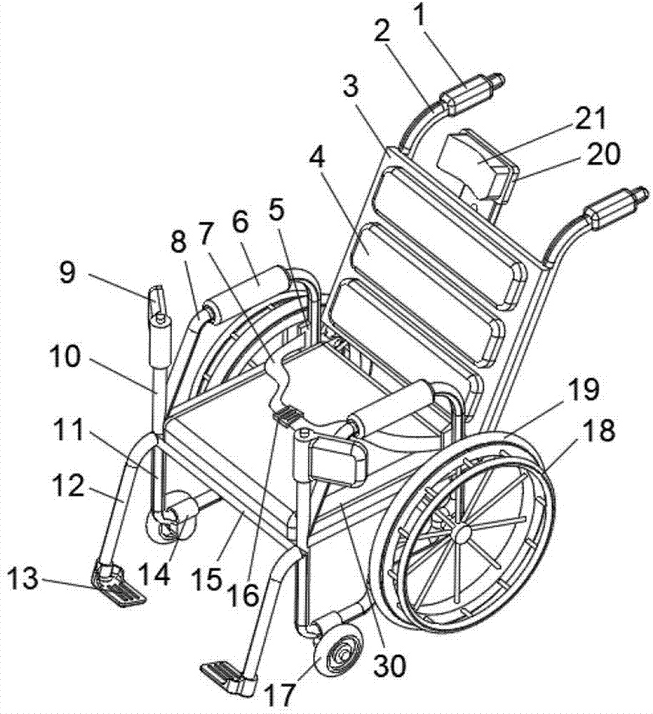 一种具有高舒适性的多功能手动轮椅的制作方法