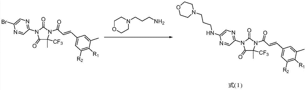 一种三氟甲基取代的咪唑二酮类衍生物的精制方法与流程