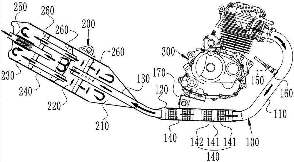摩托车排气管结构图解图片