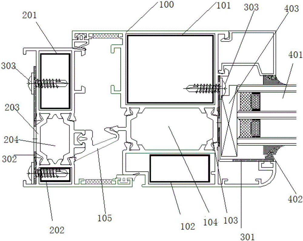 一种防火钢衬组合式防火窗结构的制作方法