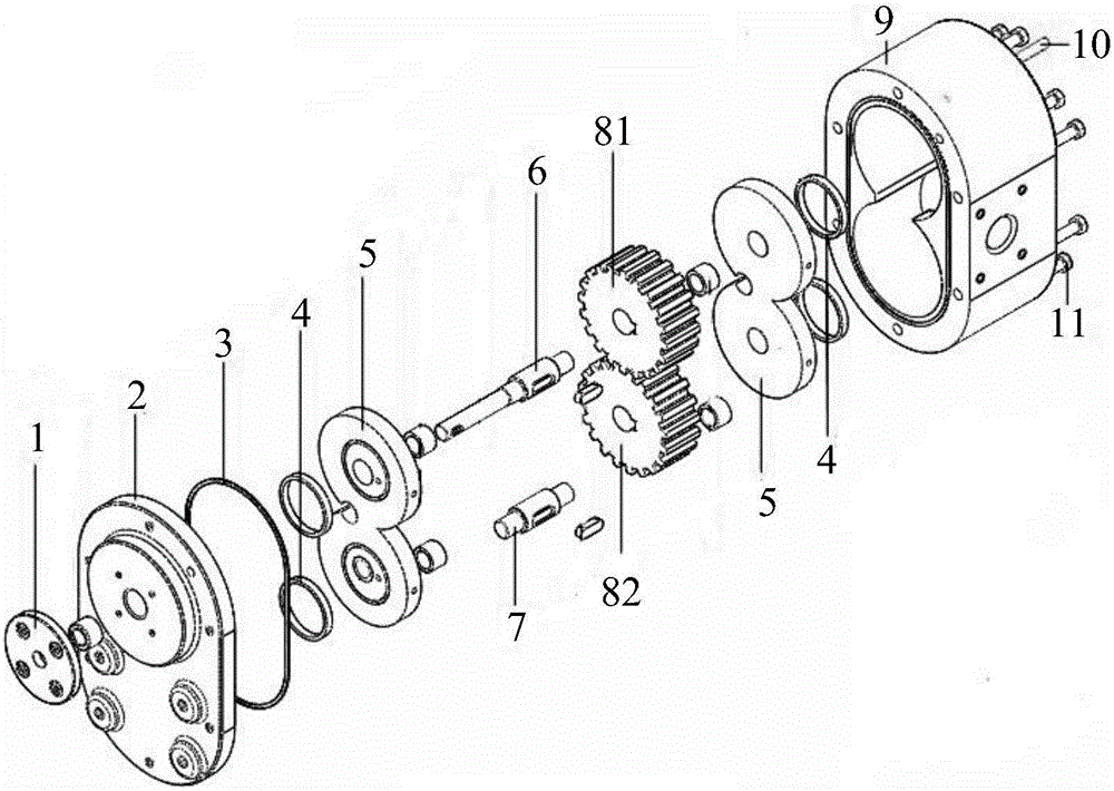 一种适用于低/超低粘度介质的流向垂直型外啮合齿轮泵的制作方法