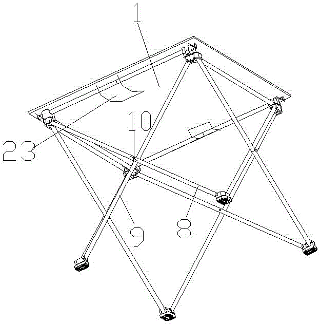 一种旅行便携连杆结构的折叠桌的制作方法