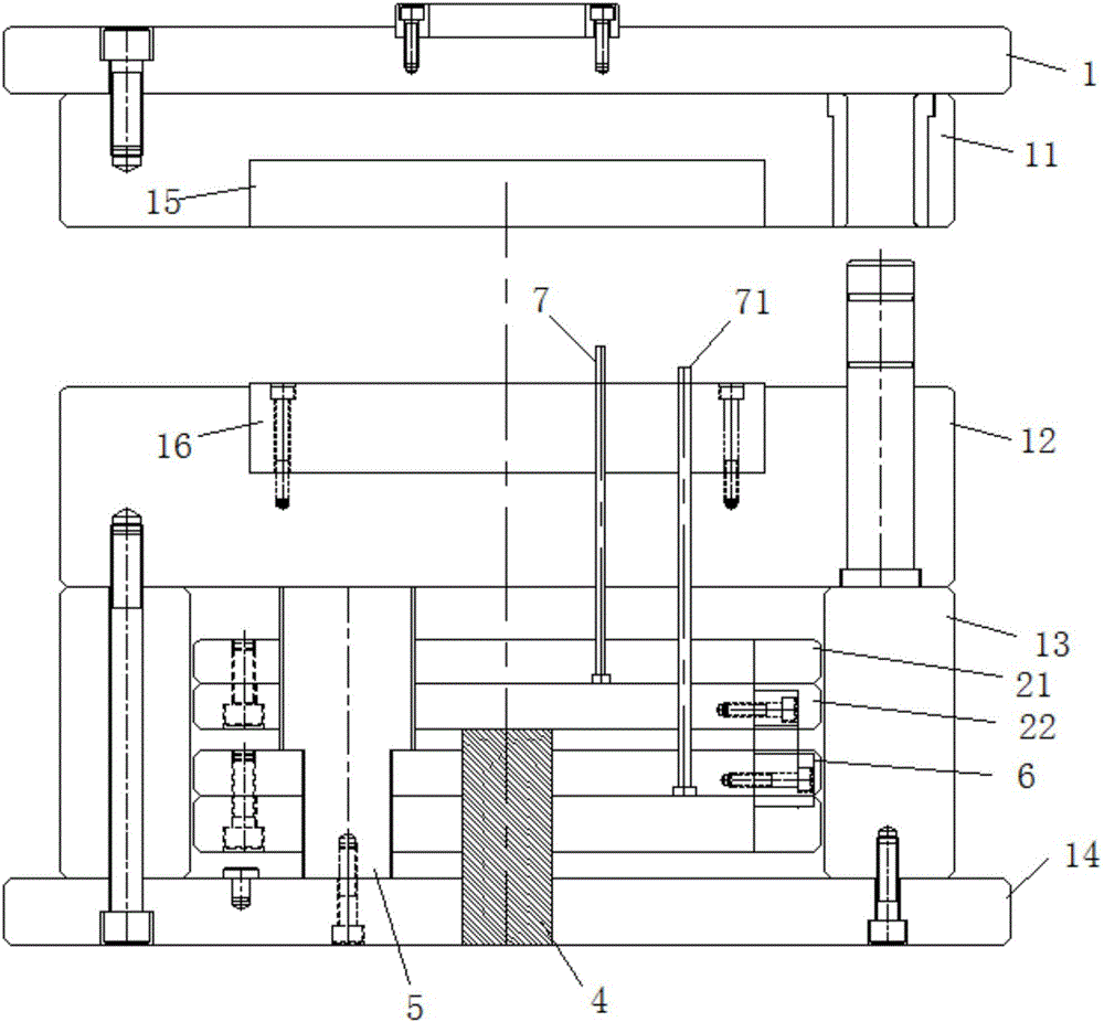 二次顶出模具结构的制作方法