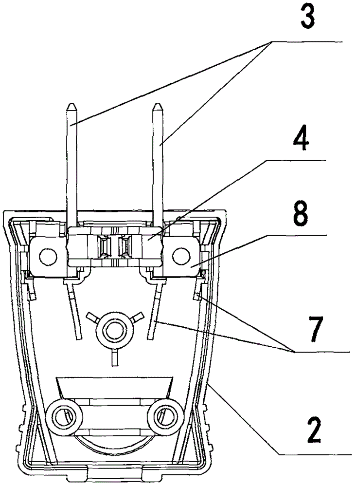 两孔插头内部结构图图片
