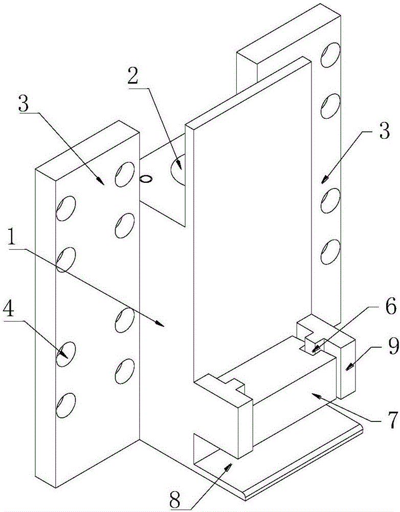 铝板铆接机夹角码结构的制作方法