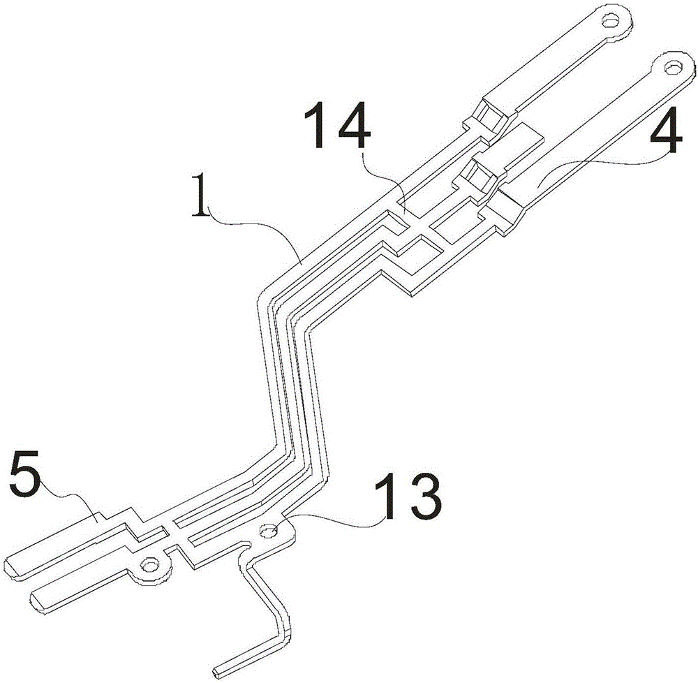 汽车排线接口支架的制作方法