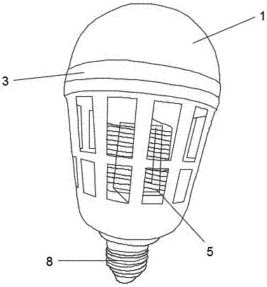 一种照明灭蚊球泡灯的制作方法