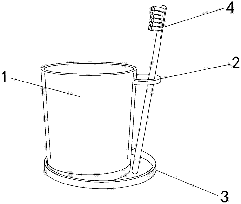 可卡放牙刷的杯子的制作方法