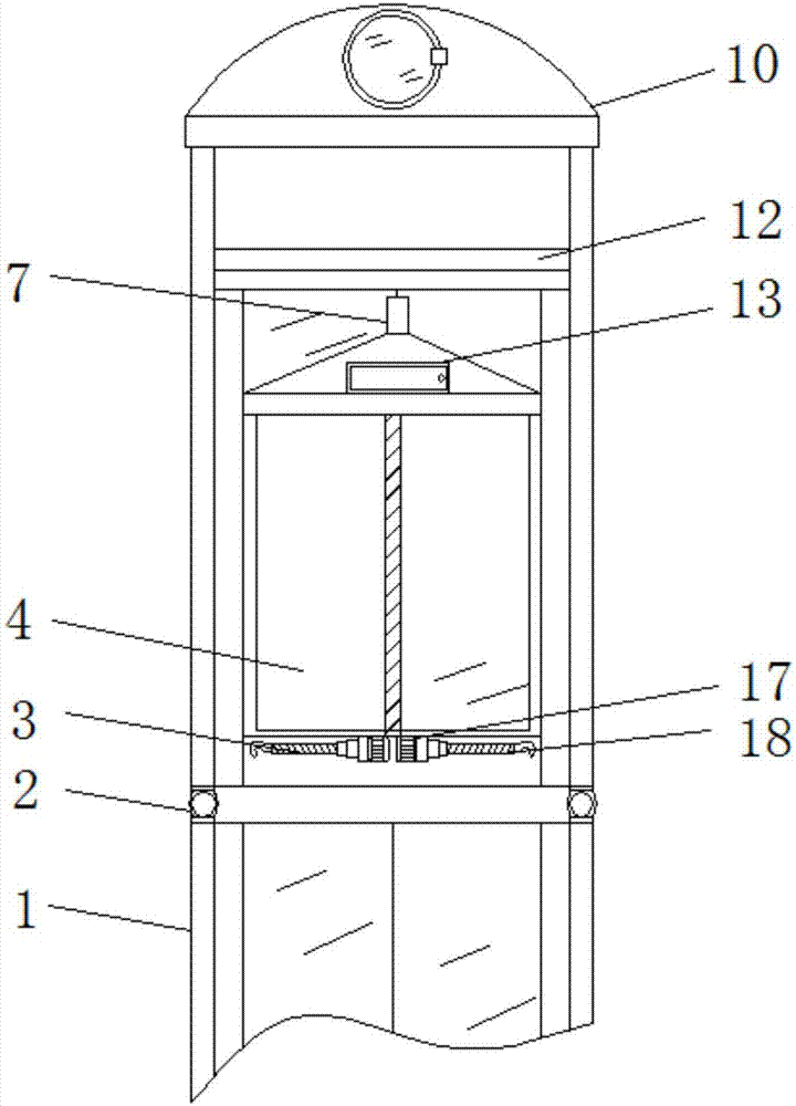 一种带钢结构井道的室外加装电梯的制作方法