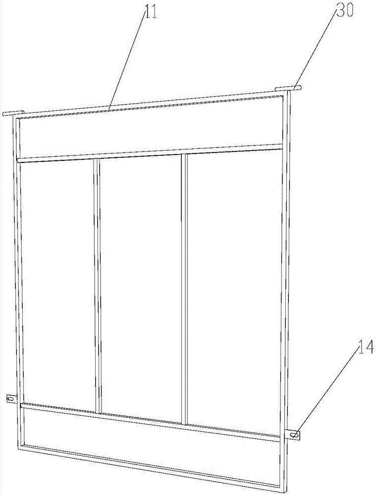 翻转式电梯井防护栏的制作方法