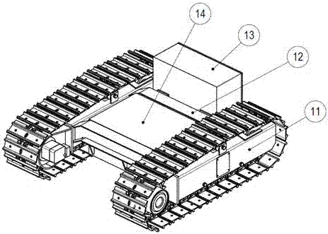 石油钻井机用可移动式钻台排管机器人的制作方法