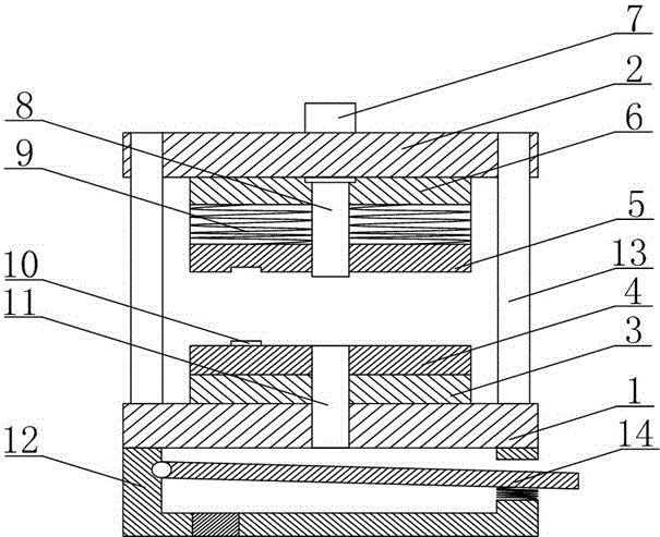 适用于微穿孔板消声器的冲孔模具的改进结构的制作方法