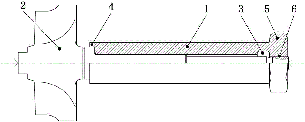 一种径流式增压器涡轮转轴夹具与密封环槽加工方法与流程