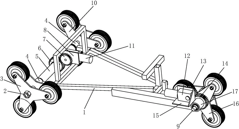 轮翻式电动爬楼运货车的制作方法