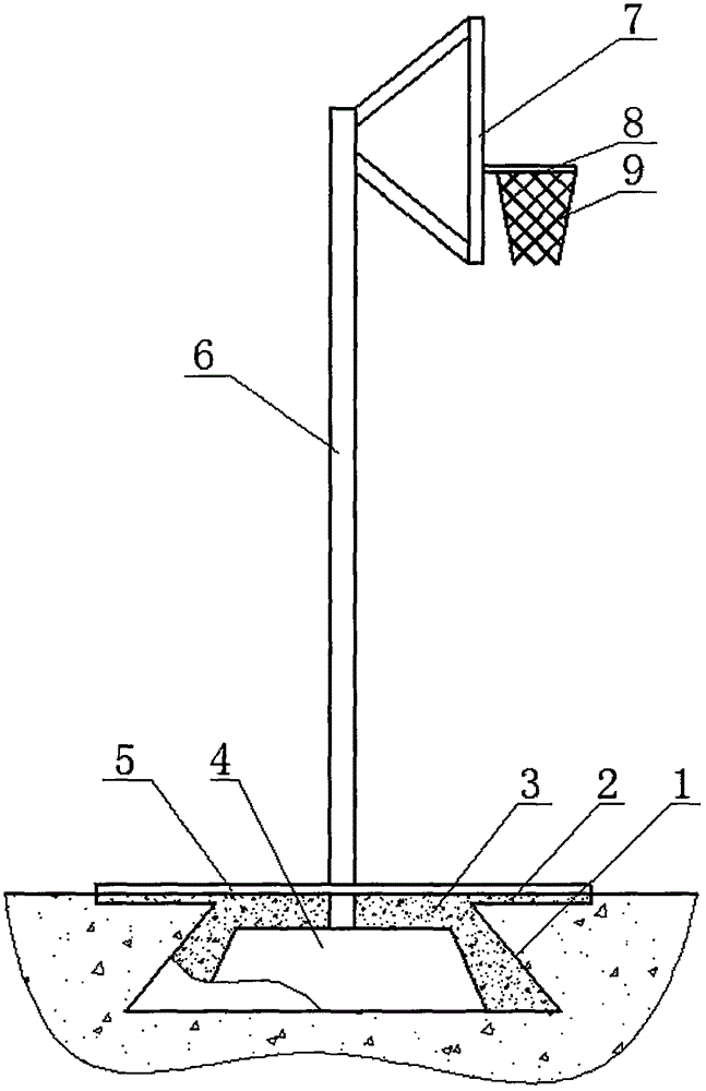 一种篮球架的制作方法