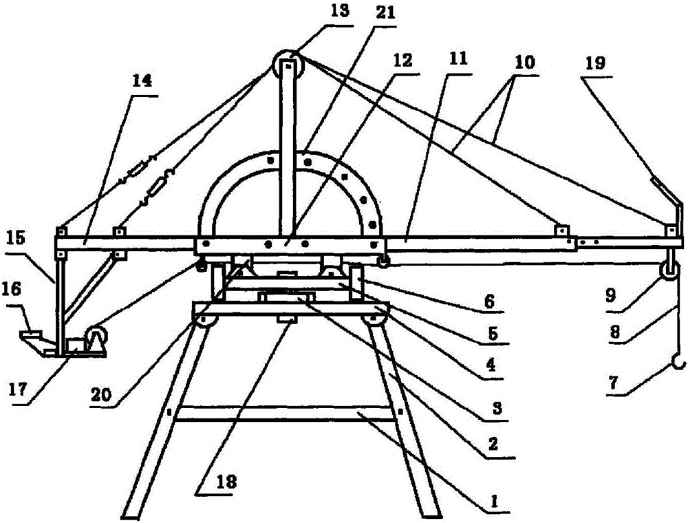 一种利用GNSS技术的双吊绳段建筑施工塔吊机的制作方法