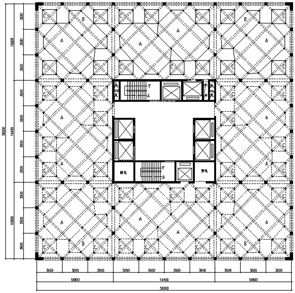 装配式混凝土正交斜放空间网格盒式成束筒结构及制作方法与流程
