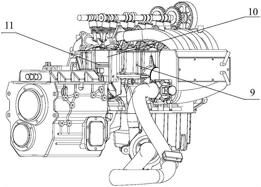 电动增压无回流阿特金森循环汽油发动机系统的制作方法
