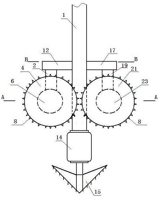 双锁接钻搅机的制作方法