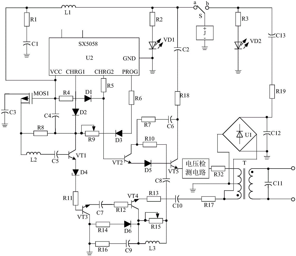 一种充电用电压检测式逆变电源的制作方法