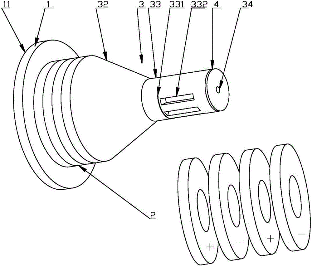非对称结构式纵弯复合振动的超声波拉丝振子的制作方法
