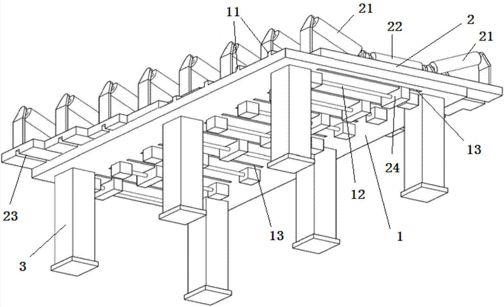 地下管廊内专用的大型管道输送平台的制作方法