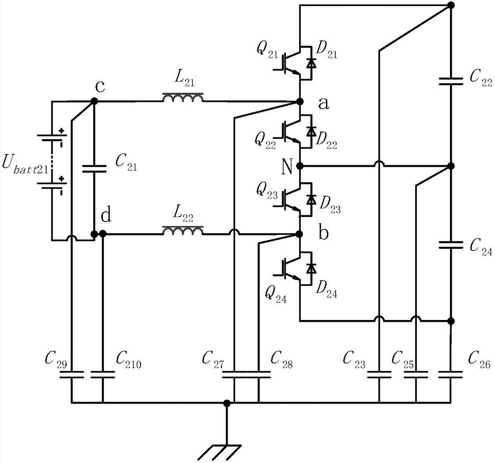 一种三电平DCDC变流器的拓扑电路的制作方法
