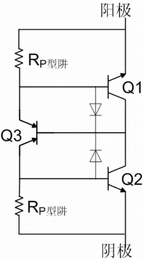 一種嵌套型多指雙向可控硅靜電防護器件的製作方法