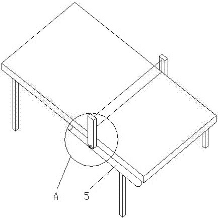 一种成人与幼儿对练用乒乓球台的制作方法