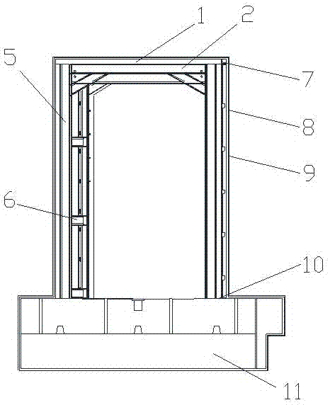 一种钢塑组合综合管廊拐弯装置的制作方法