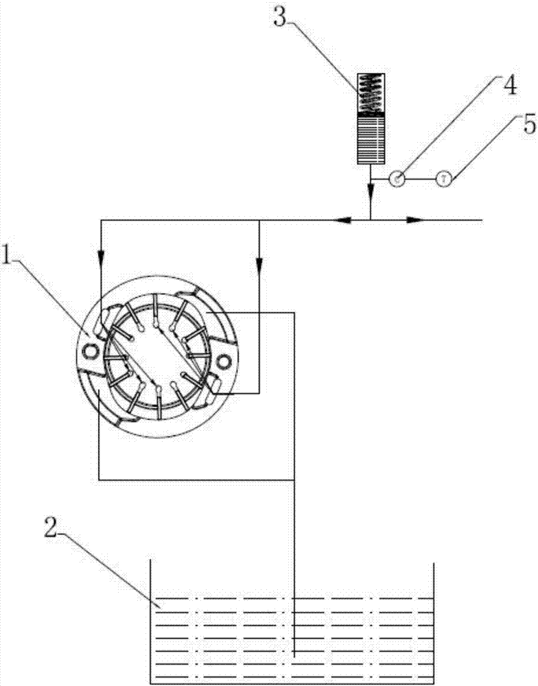 一种变速器叶片泵蓄能器集成系统的制作方法