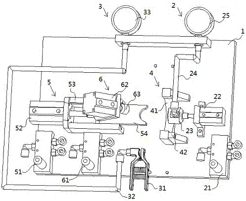 一种手压泵底座真空压力检测夹具的制作方法