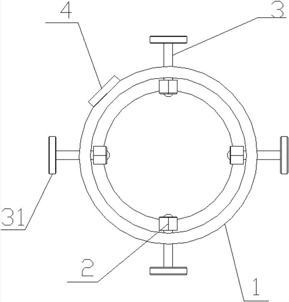 一种固定穿过式涡流探头的移动架的制作方法