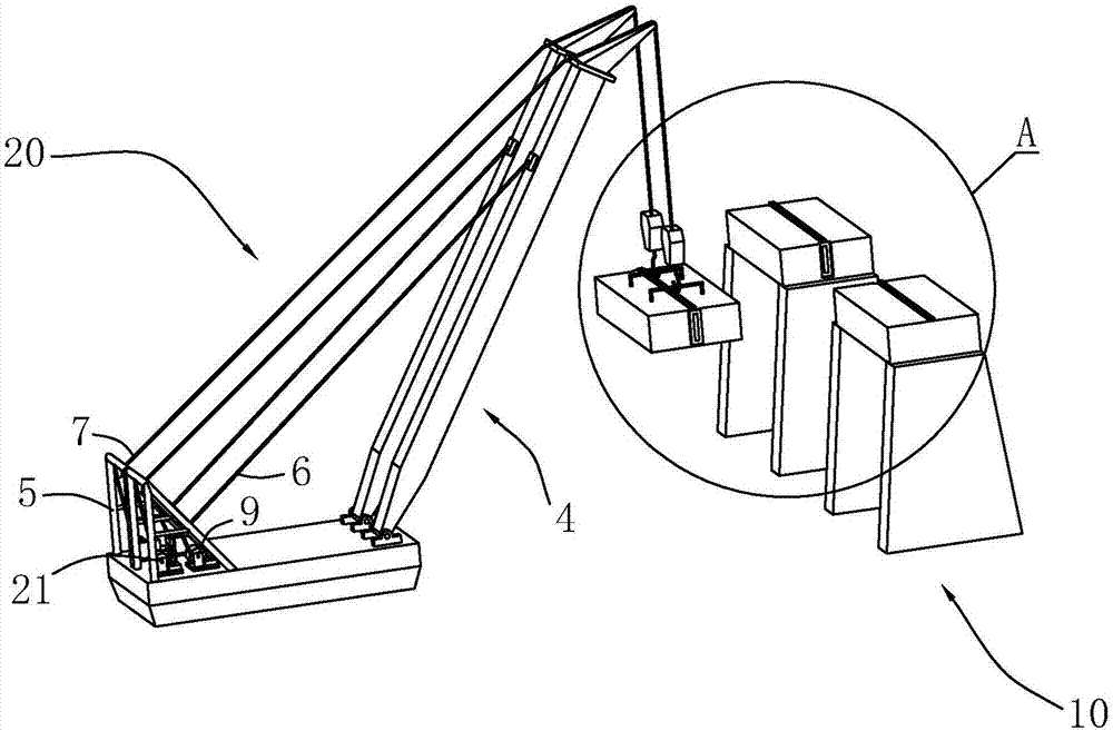 起重船模型的製作方法