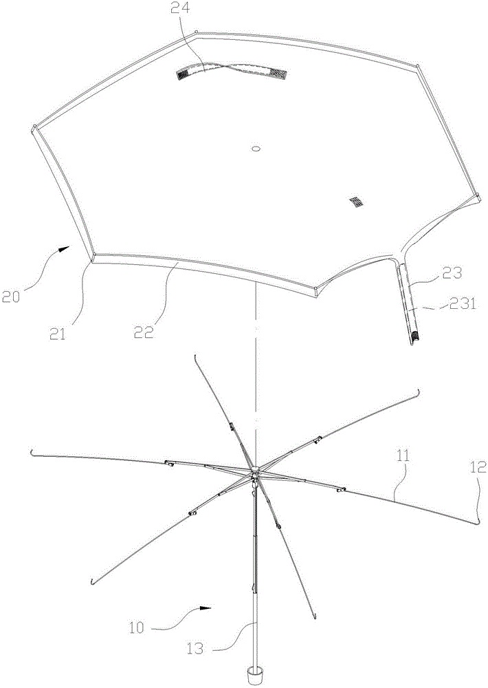 雨伞结构的制作方法