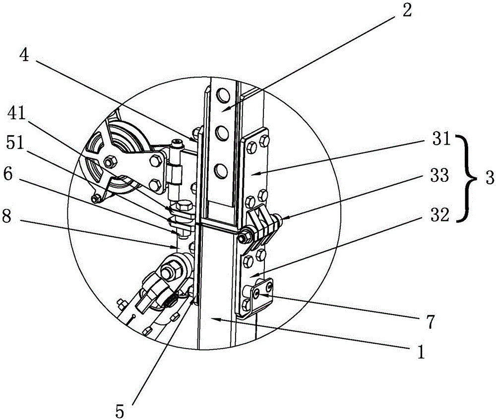 一种便携式钻机的桅杆安装结构的制作方法