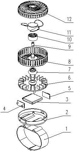 一种穿戴式微型电风扇的制作方法