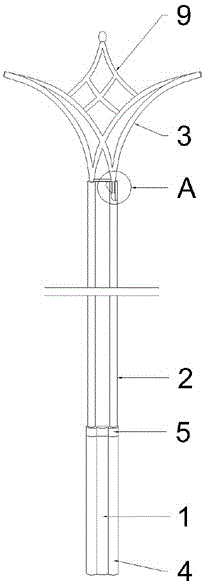 铝合金路灯灯杆的制作方法