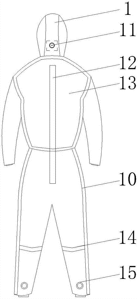 一种通风散热防护服的制作方法